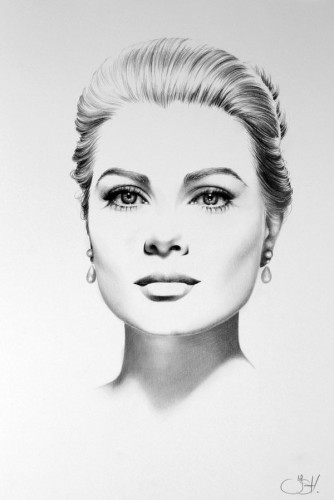 Grace Kelly Portrait by Ilene Hunter