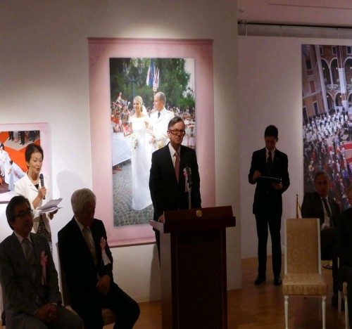 Japan exhibition wedding Prince Albert II and Princess Charlene