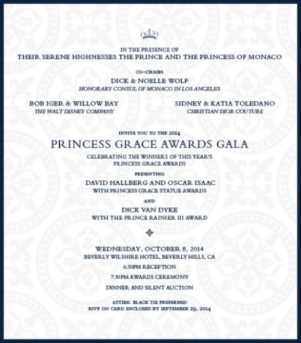 2014 Princess Grace Awards Gala