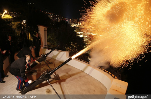 Monaco celebrates twin birth with cannon salute