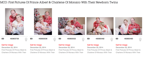 Princess Charlene and Priince Albert  of Monaco with twins