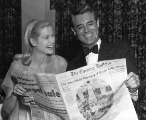 To Catch a Thief 1955 premiere - Grace Kelly & Cary Grant