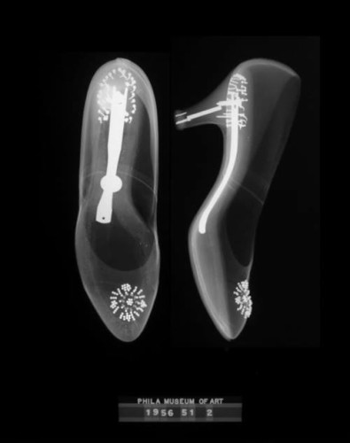 Grace Kelly Wedding Shoe x-ray