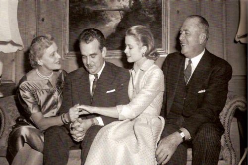 Grace Kelly engagement to Prince Rainier