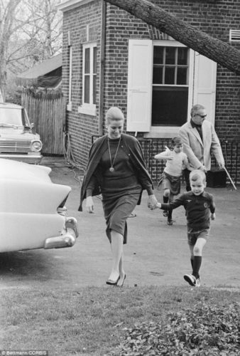 Prince Albert, Princess Grace, Prince Rainier  & Princess Caroline at 3901 Henry Ave.