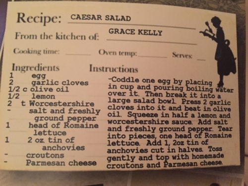 Grace Kelly Caesar Salad